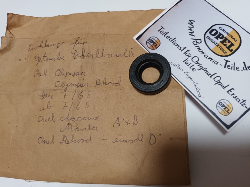 Bild 1 von Simmerring Schalthebelwelle  Rekord P1 + P2  +  A und Kapitän P2.5 + P2.6