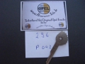 Schlüssel für Zünd- und Türschloß  296er P042