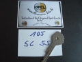 Schlüssel für Zünd- und Türschloß  105er SC55