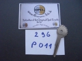 Schlüssel für Zünd- und Türschloß  296er P011